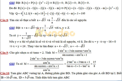 Đề thi chọn học sinh giỏi cấp tỉnh lớp 9 môn Toán Sở GD&ĐT Hà Tĩnh năm học 2018 - 2019