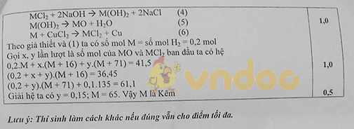 Đề thi chọn học sinh giỏi lớp 9 môn Hóa học Sở GD&ĐT Hà Tĩnh năm học 2018 - 2019