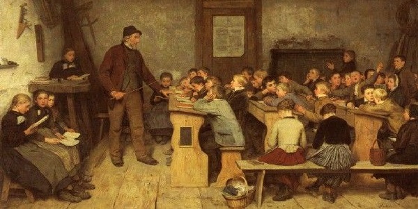 tả lại bằng miệng quang cảnh lớp học trong Buổi học cuối cùng