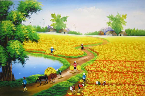 Miêu tả vẻ đẹp của cánh đồng quê