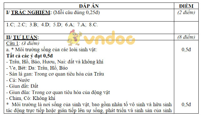 Đề thi giữa học kì 2 lớp 9 môn Sinh học Trường THCS Biên Giới, Châu Thành năm học 2017 - 2018