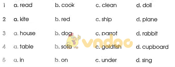 Bài tập tiếng Anh lớp 3 Unit 18: What are you doing?