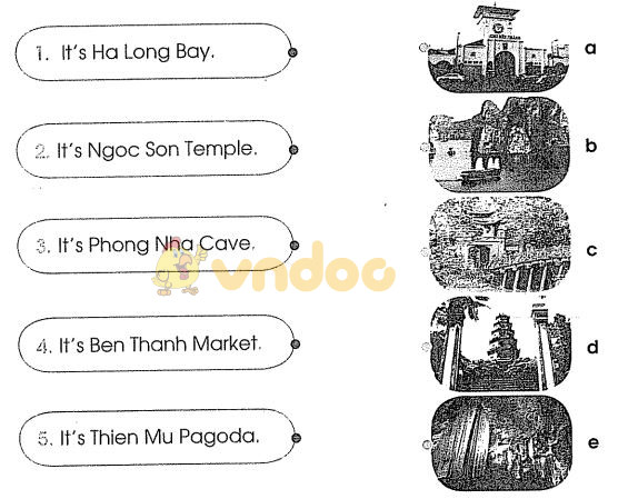 Bài tập tiếng Anh lớp 3 unit 20: Where's Sa Pa?