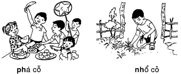 Giải vở bài tập Tiếng Việt 1 bài 22 p-ph nh