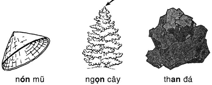 Giải vở bài tập Tiếng Việt 1 bài 44: on an