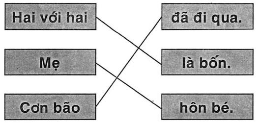 Giải vở bài tập Tiếng Việt 1 bài 46: ôn ơn