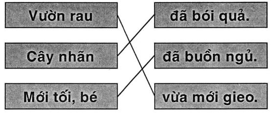 Giải vở bài tập Tiếng Việt 1 bài 51: Ôn tập