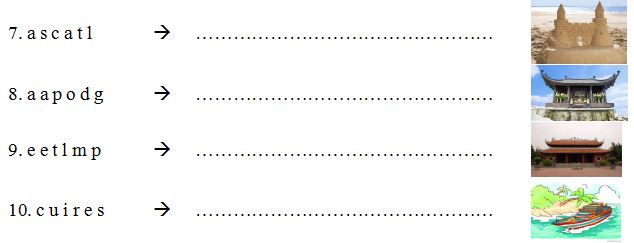 Bài ôn tập tiếng Anh lớp 4 chương trình mới Unit 20