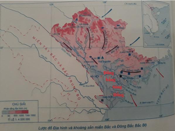 Tập bản đồ Địa Lý lớp 8 bài 41: Miền Bắc và Đông Bắc Bắc Bộ