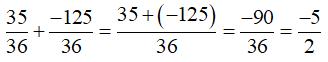 Bài tập Toán lớp 6: Phép cộng phân số