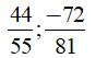 Bài tập Toán lớp 6: Rút gọn phân số