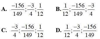 Bài tập Toán lớp 6: So sánh phân số