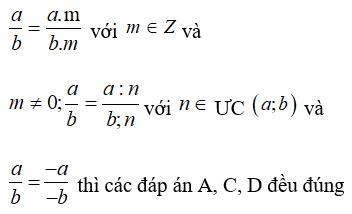 Bài tập Toán lớp 6: Tính chất cơ bản của phân số
