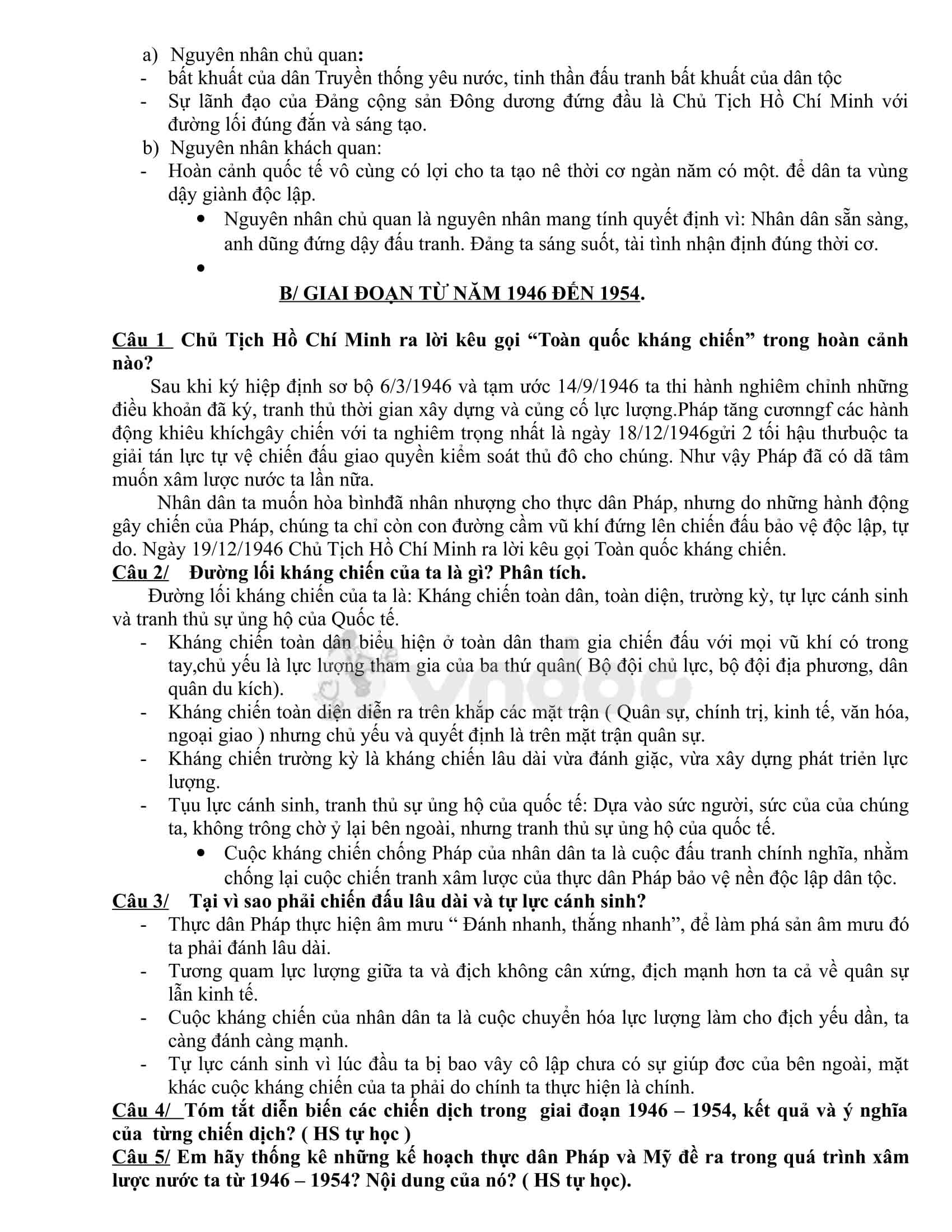 Đề cương ôn thi vào lớp 10 môn Lịch sử lớp 9