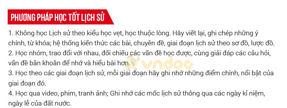 Định hướng ôn thi lớp 10 môn Lịch sử