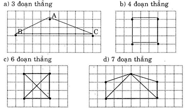 Giải Vở bài tập Toán 1 bài 66: Điểm đoạn thẳng