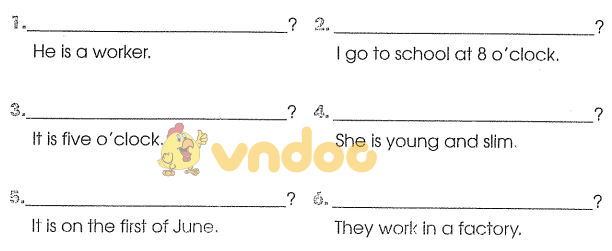 Bài tập cuối tuần môn Tiếng Anh lớp 4 - Tuần 26