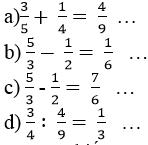 Đề ôn tập học kì 2 môn Toán lớp 4 - Đề 3