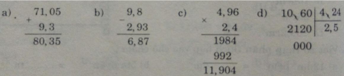 Đề ôn tập học kì 2 môn Toán lớp 5
