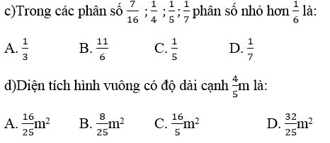 Đề ôn tập học kì 2 môn Toán lớp 4