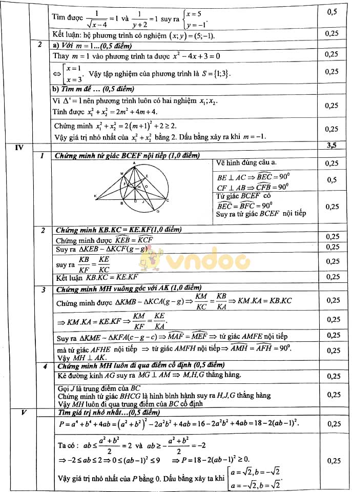 Đề thi thử vào lớp 10 môn Toán trường THPT Trần Nhân Tông năm học 2019 - 2020