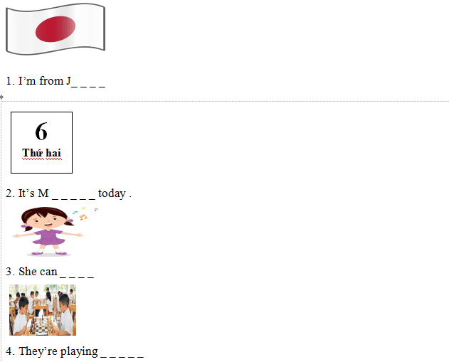 Đề thi học kì 2 lớp 3 môn Tiếng Anh