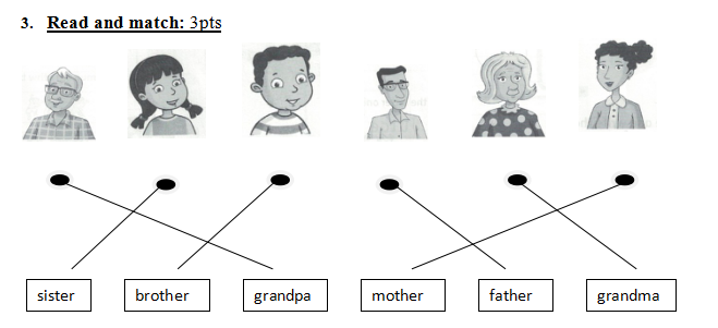 Đề thi học kì 2 lớp 1 môn Tiếng Anh