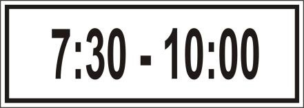 Biển báo biểu thị thời gian