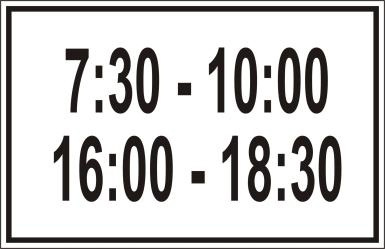 Biển báo biểu thị thời gian