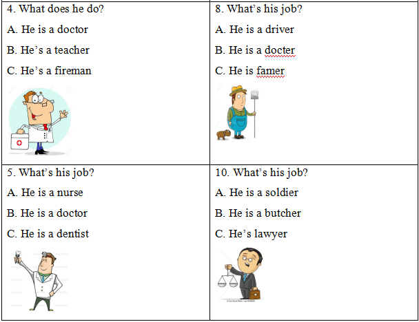 Đề thi học kì 2 lớp 4 môn Tiếng Anh