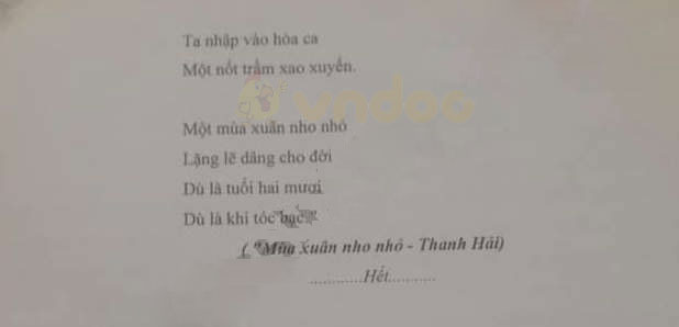 Đề thi học kì 2 lớp 9 môn Ngữ văn Phòng GD&ĐT Thủy Nguyên năm học 2018 - 2019