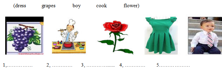 Đề thi học kì 2 lớp 2 môn Tiếng Anh