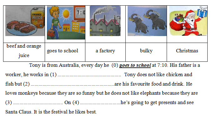 Đề thi học kì 2 lớp 4 môn Tiếng Anh