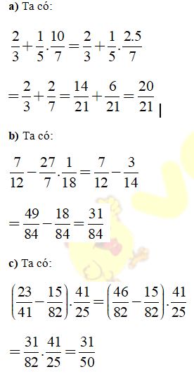 Bài tập Toán lớp 6: Phép nhân phân số