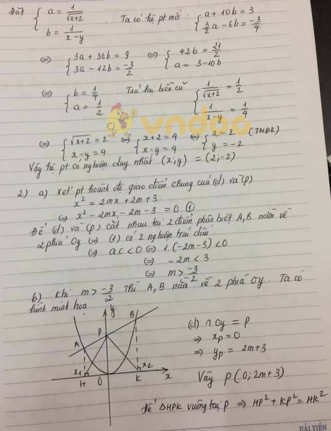 Đề thi thử vào lớp 10 môn Toán trường THCS&THPT Lương Thế Vinh, Hà Nội năm học 2019 - 2020 (lần 3)