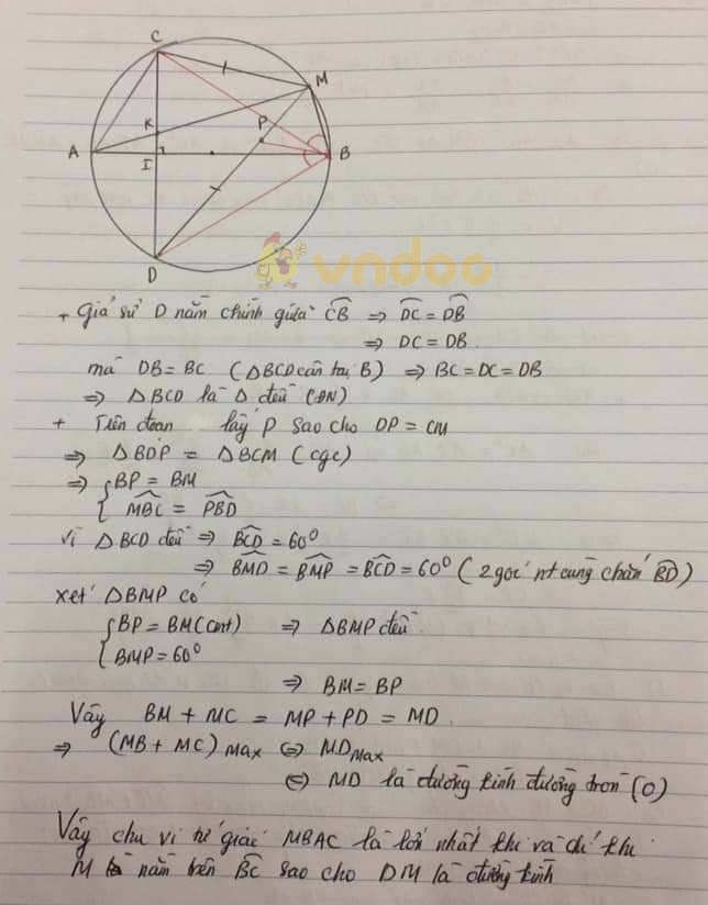 Đề thi thử vào lớp 10 môn Toán trường THCS&THPT Lương Thế Vinh, Hà Nội năm học 2019 - 2020 (lần 3)