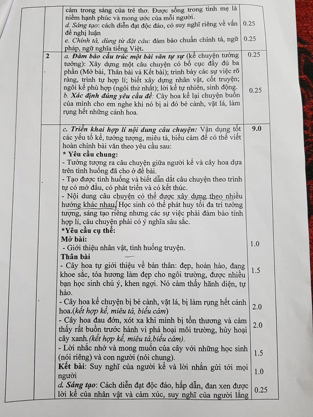Đề thi HSG môn Ngữ Văn lớp 6