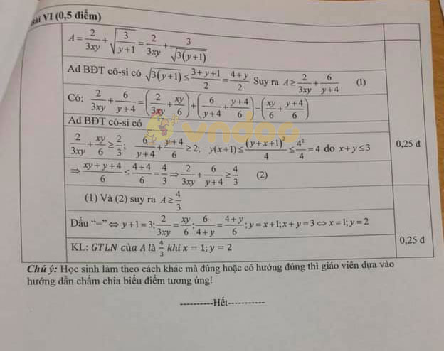 Đề thi KSCL lớp 9 môn Toán Phòng GD&ĐT quận Ba Đình năm học 2018 - 2019