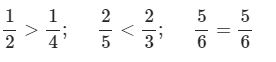  Ôn tập so sánh hai phân số