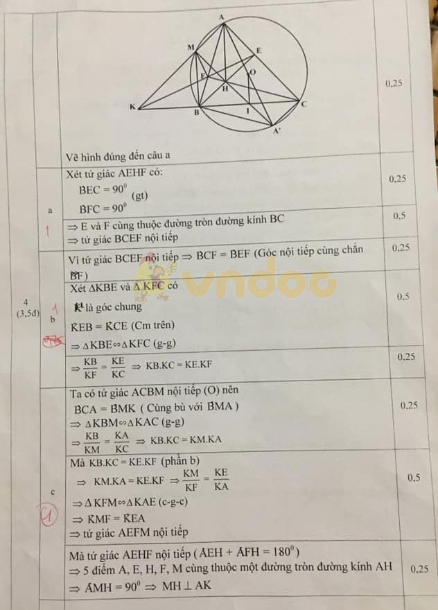 Đề thi thử vào lớp 10 môn Toán Phòng GD&ĐT Quốc Oai năm học 2019 - 2020 (lần 1)