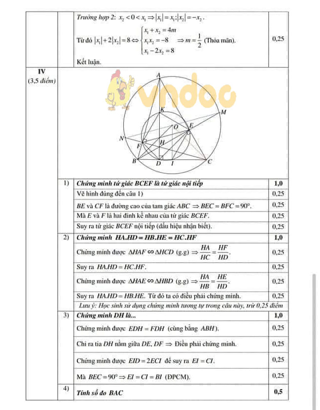 Đề thi KSCL lớp 9 môn Toán Phòng GD&ĐT quận Hoàn Kiếm năm học 2018 - 2019