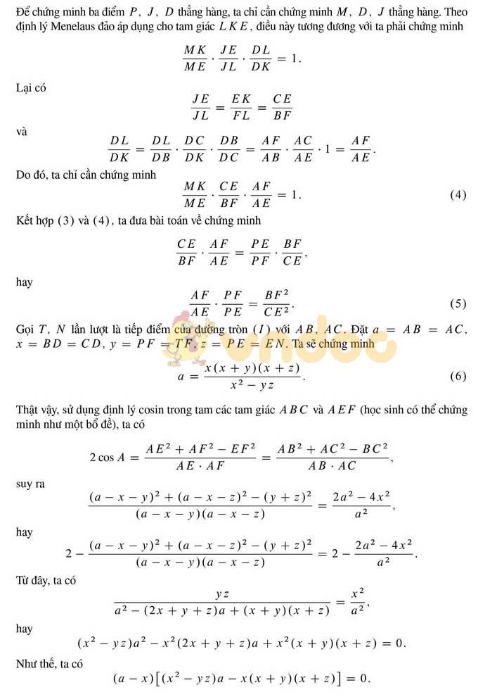 Đáp án đề thi tuyển sinh vào lớp 10 môn Toán Trường THPT Chuyên KHTN, Hà Nội năm học 2019 - 2020 (vòng 2)