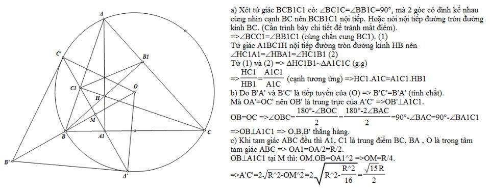 Đề thi tuyển sinh vào lớp 10 môn Toán trường THPT Chuyên Sư Phạm Hà Nội năm học 2019 - 2020