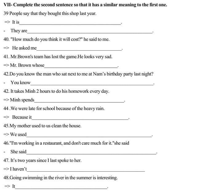 Đề thi vào lớp 10 môn Tiếng Anh