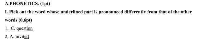 Đề thi vào lớp 10 môn Tiếng Anh