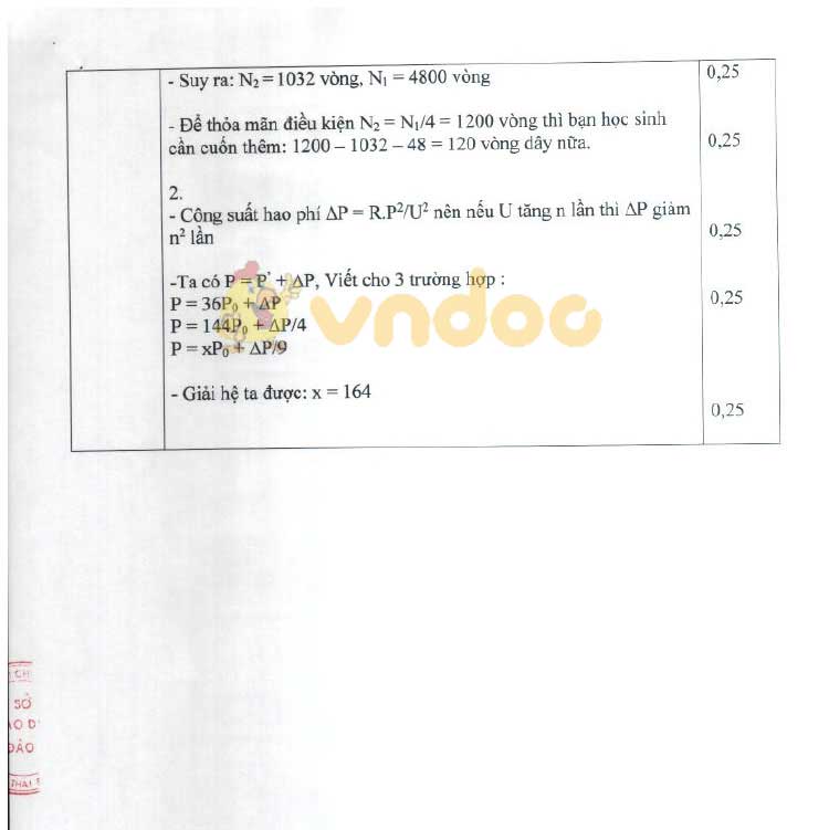 Đề thi tuyển sinh vào lớp 10 môn Vật lý THPT Chuyên Sở GD&ĐT Thái Bình năm học 2019 - 2020 (chuyên Lý)