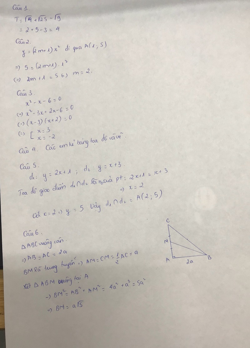 Đáp án đề thi vào lớp 10 tỉnh Bình Phước môn Toán năm 2019