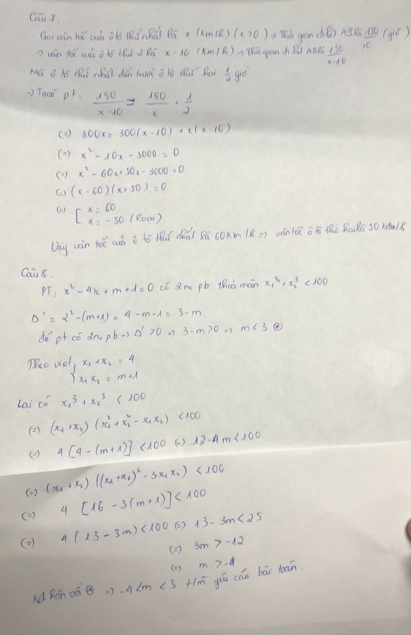 Đáp án đề thi vào lớp 10 tỉnh Bình Phước môn Toán năm 2019