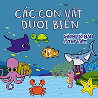 Tranh tô màu loài vật dưới biển