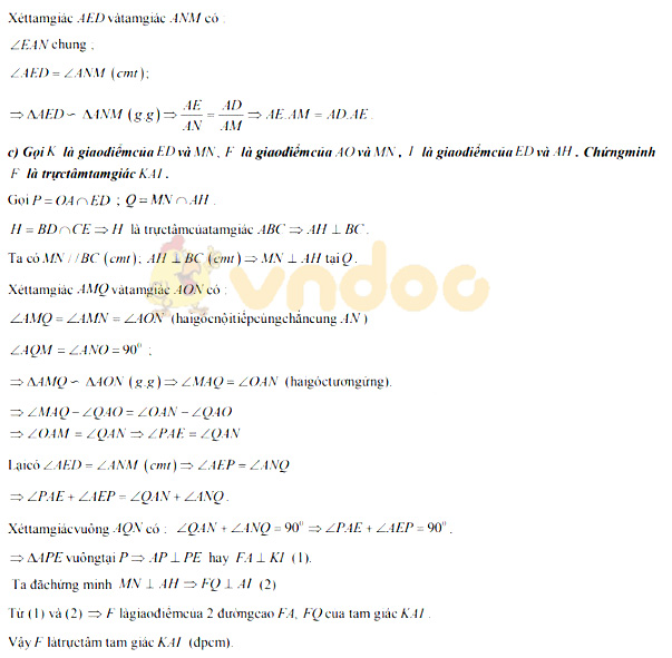 Đáp án đề thi vào lớp 10 môn Toán Thành phố Cần Thơ năm 2019